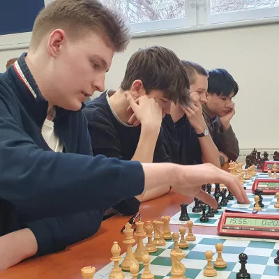 Náš tým na šachovém turnaji